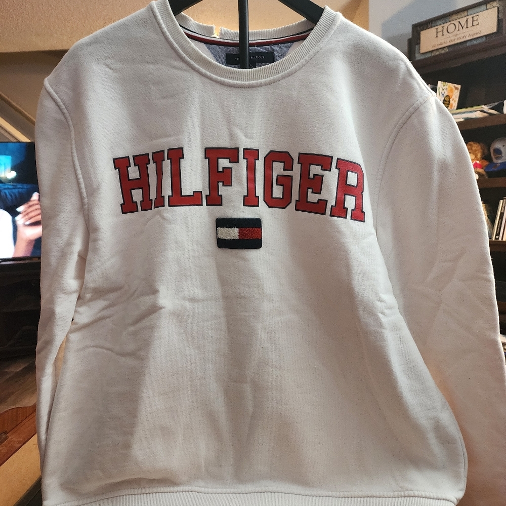 Vintage Tommy HIllfiger White Crewneck
